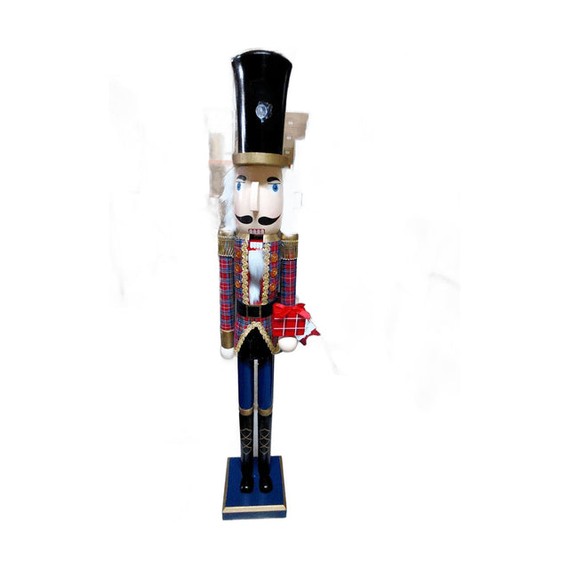 Led Nutcracker With Present 13X11.5X76Cm