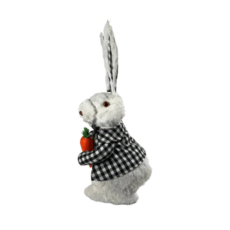 Rabbit with black & white jacket and ears 47cm