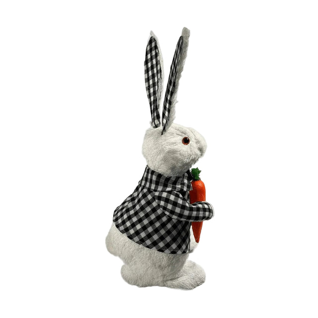 Rabbit with black & white jacket and ears 47cm
