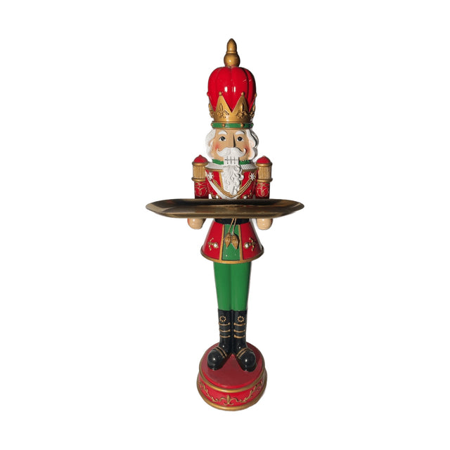 62Cm Nutcracker With Gold Tray