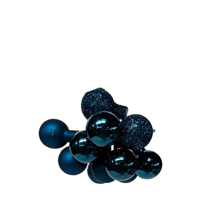 (ARB100150)XMAS BAUBLE 2CM ON WIRE - BLUE