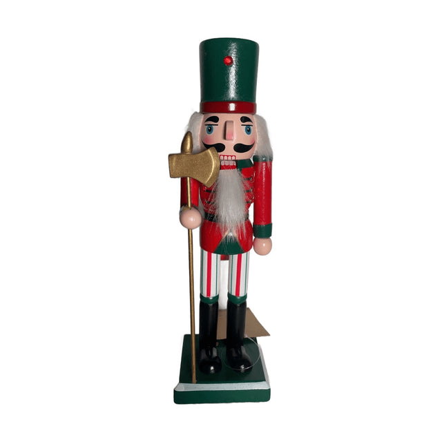 Nutcracker 25Cm - Green And Red Top Hat