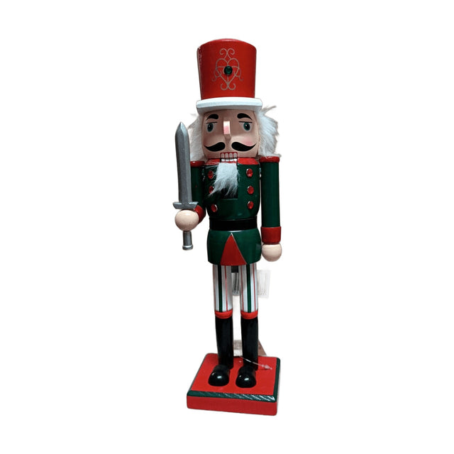 Nutcracker 36Cm - Red And White Top Hat