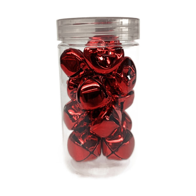 (AWR100420-1)BELLS RED SET OF 14 - 2.5CM