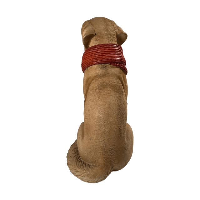 LABRADOR W ORANGE SCARF (LE TM4005)