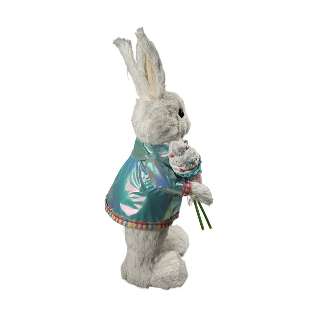 50CM MR BUNNY W TULIPS