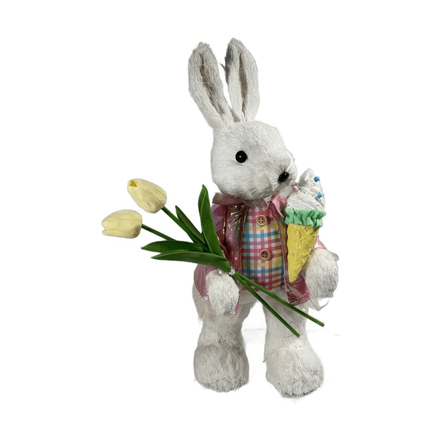 50CM MRS BUNNY W TULIPS (LE V551/2)