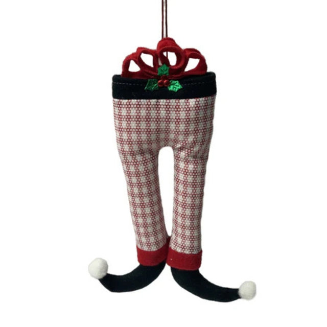Hanging Legs With Checked White & Red 25.4Cm