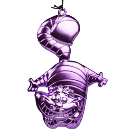 Cheshire Cat Smile Metal Ornament (Purple)