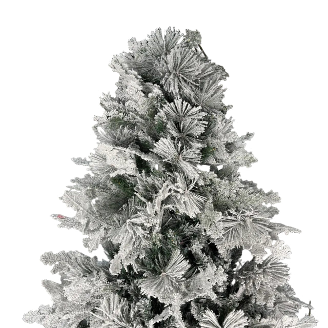 White snowy Christmas tree 885 tips 1.8m