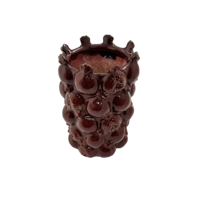 Red Pomegranate Vase 15x23cm