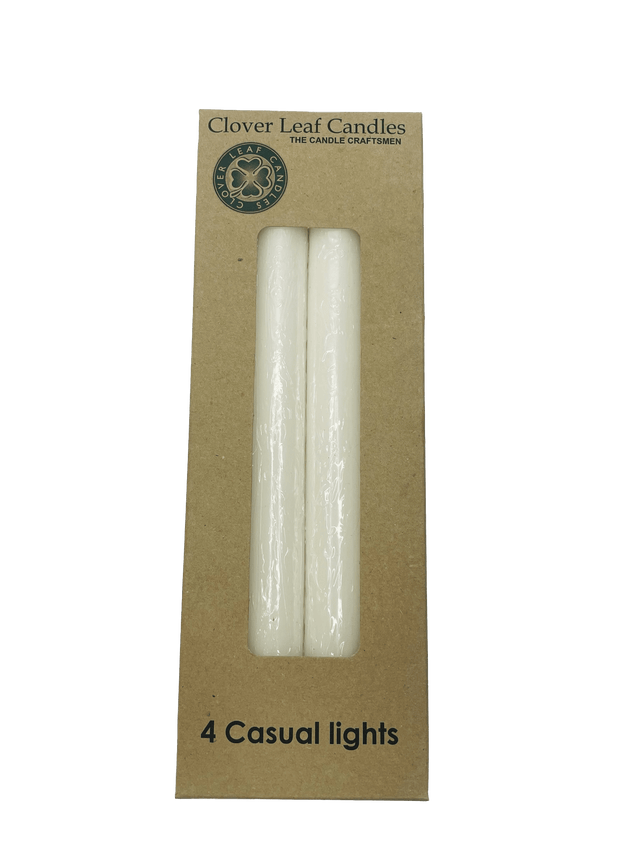 4 White Candles in a Package