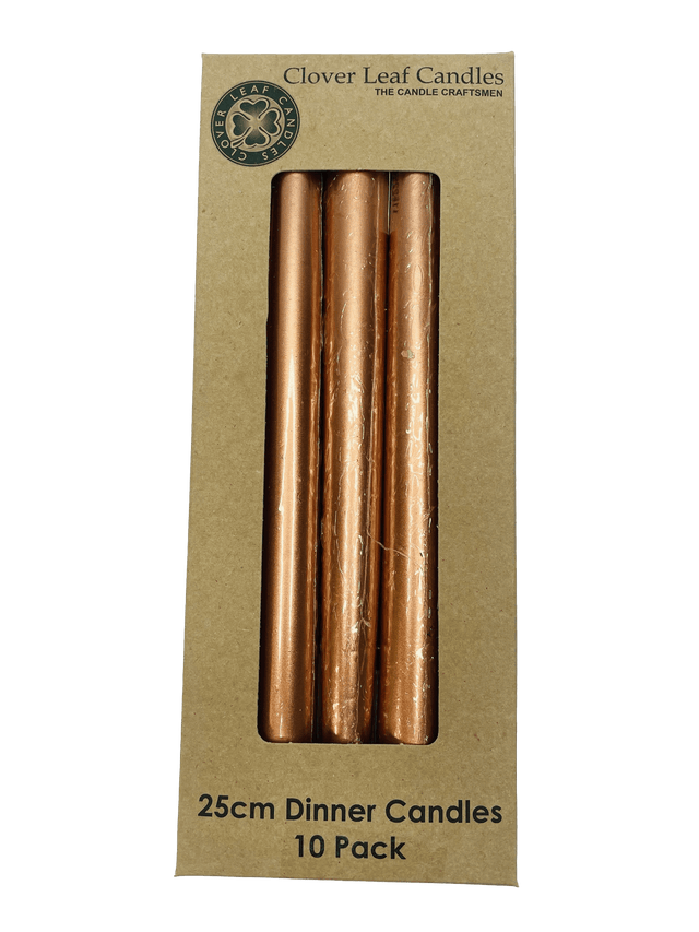 Copper Dinner Taper Candle x 10 