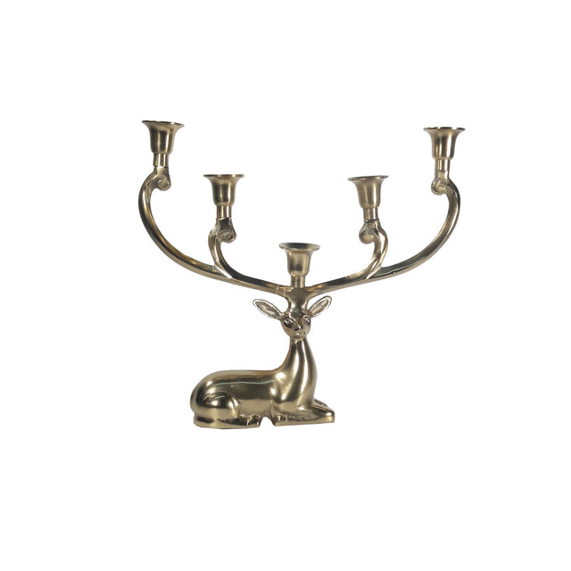 Reindeer Candleholder Gold 35x7.5x33cm