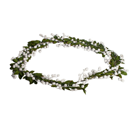 Christmas Garland Stem With White Berries (1.8m)