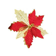 Red & Gold Poinsettia 26cm
