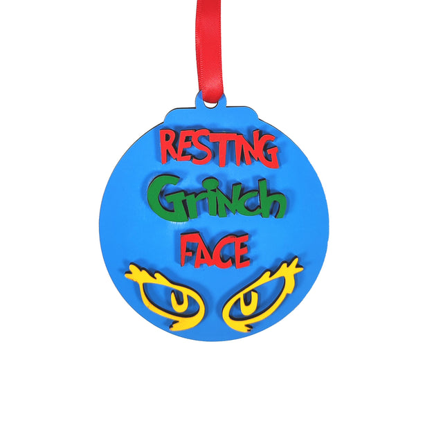 Grinch Baubles 9.5cm - Resting Grinch