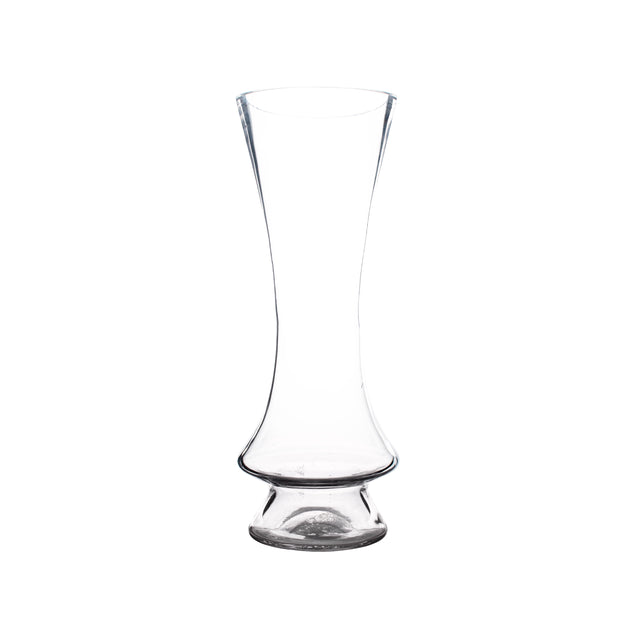 Glass Vase Big Size (Footed & Tapered) (11x29cm)