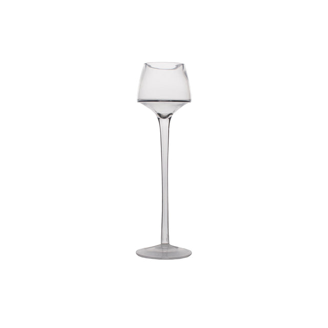 Tapered Glass Candle Holder Lrg