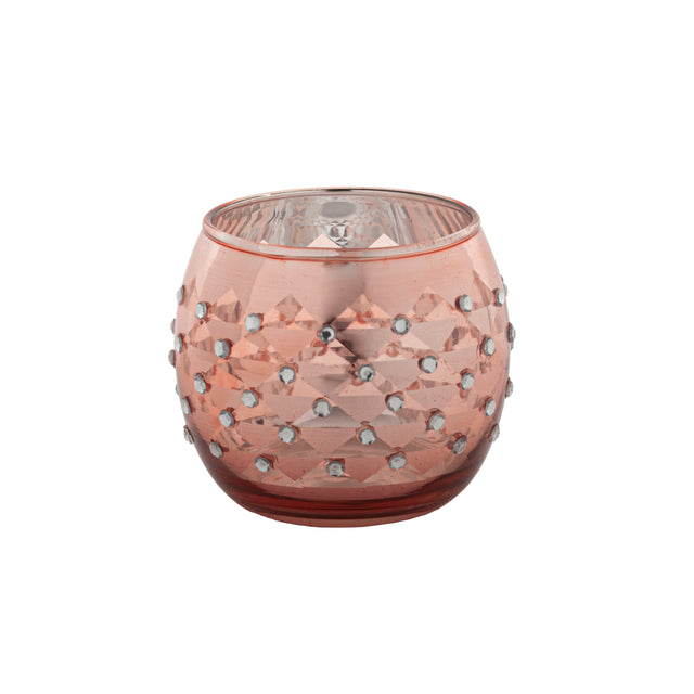 Rose Gold Christmas Tea Light Candle Holder