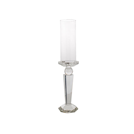 37.5cm Glass Candle Holder 