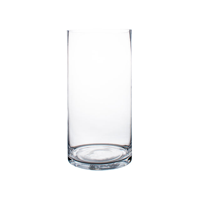 Glass Vase Large Clear (Cylinder Shaped) (40x15cm)