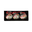 Gingerbread Bauble (Glass) 8cm - Box Of 3