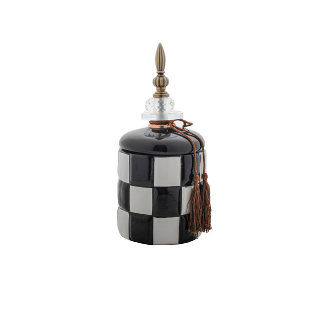 Black White Ginger Jar 12x12x27cm