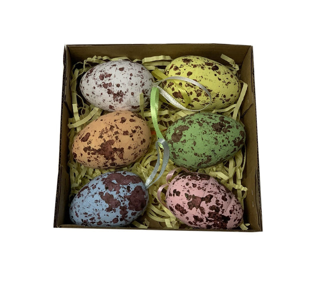 Easter Eggs In Brown Box