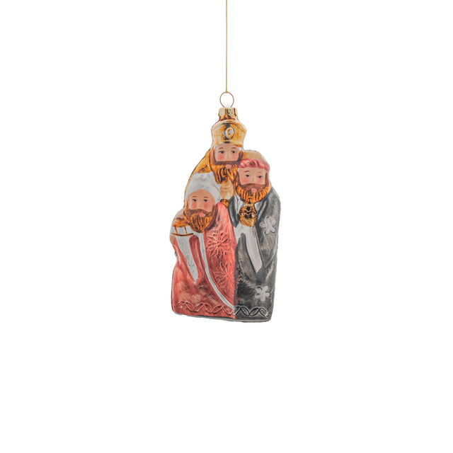 Nativity Baubles With The 3 Wise Men 5.5x6.6x12.5cm