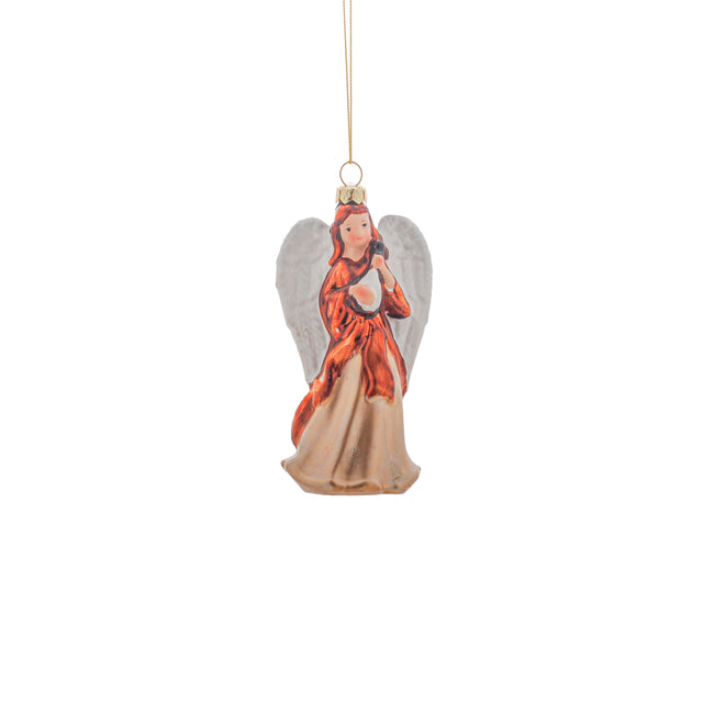 Nativity Bauble With An Angel 5.5x6.6x12.5cm