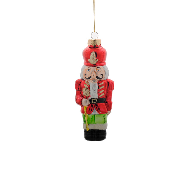 Nutcracker Glass Red 6.3X4.5X16Cm