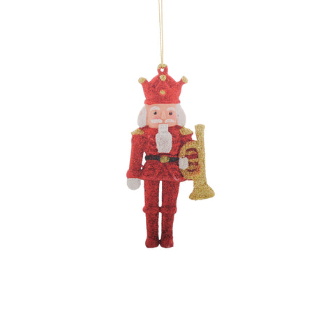 Plastic nutcracker with trumpet-6-5x1-7x12-8cm