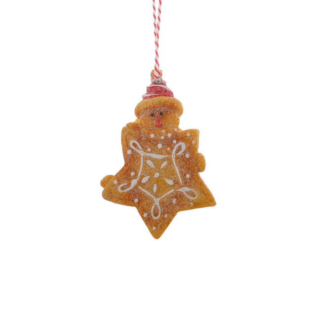 Snowman With Snowflake Caramel Cookie 8X2X11.3Cm