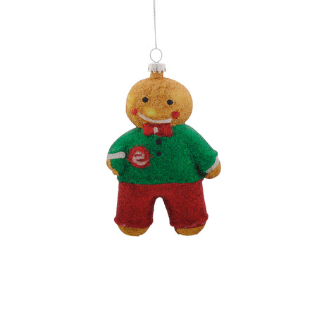 Gingerbread Spice Boy Christmas Bauble (8cm)