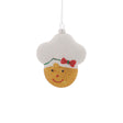 Gingerbread Man Head Christmas Decoration