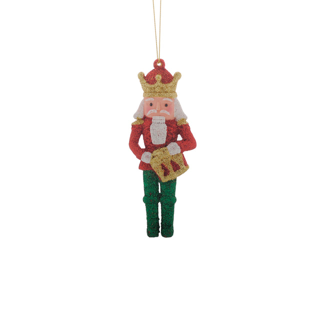 Plastic Nutcracker hanging ornament