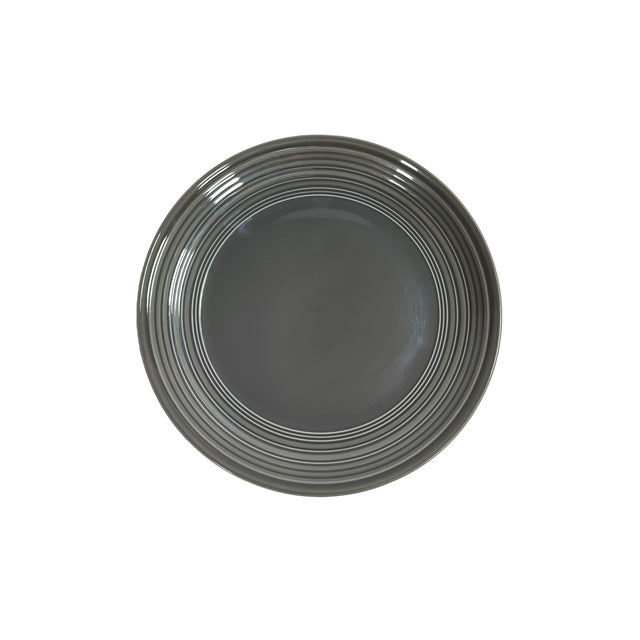 JENNA CLIFFORD - Embossed Lines Dark Grey  Side Plate