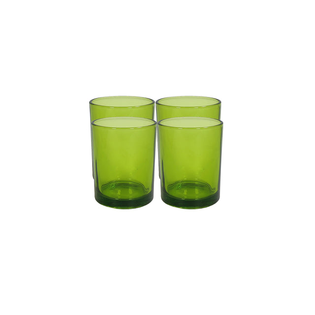 JENNA CLIFFORD - Solid Colour Tumbler Green Set Of 4