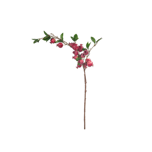Artificial Pomegranate Branch On Stem