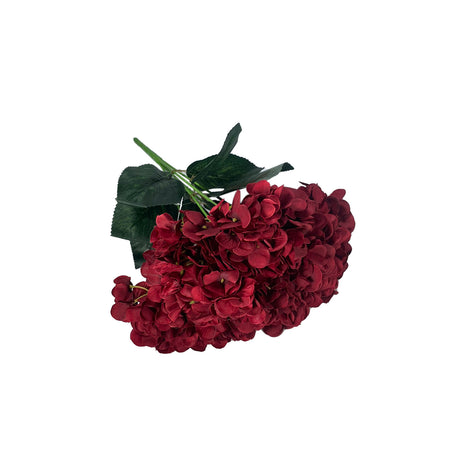 Red Artificial Hydrangea Flower 48cm