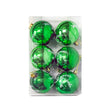 Christmas Decoration Green With White Snowflake - Bauble