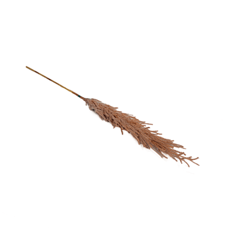 Orange Artificial Pampas On Stem 80cm