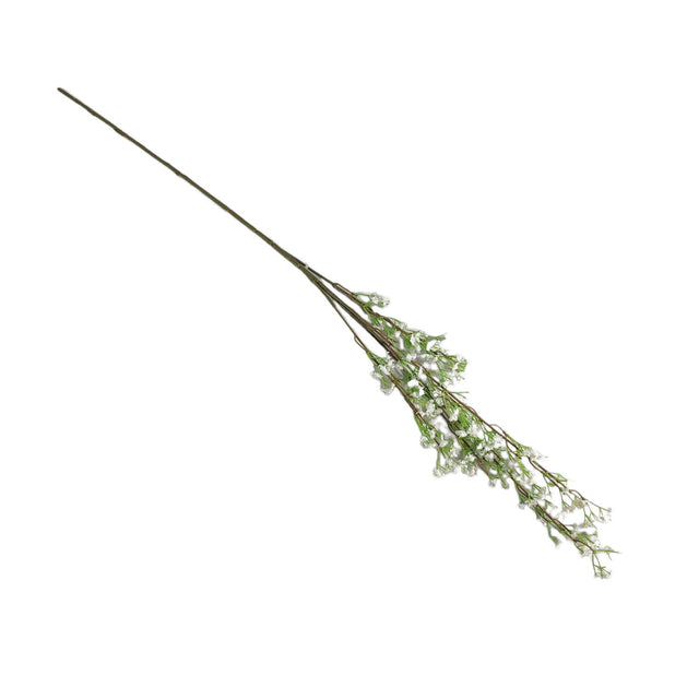 Artificial Green Stem with White Flowers