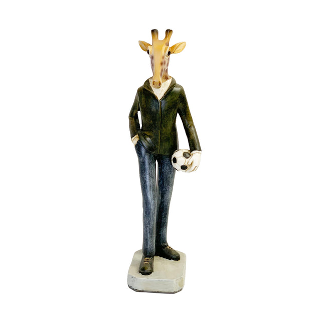 Statue Giraffe Child 6x8x28cm