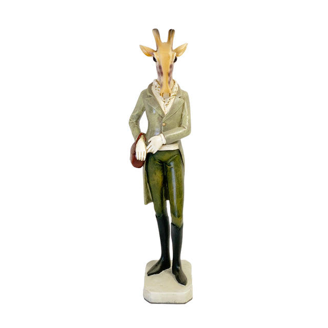 Statue Giraffe Lady 7x9x37cm