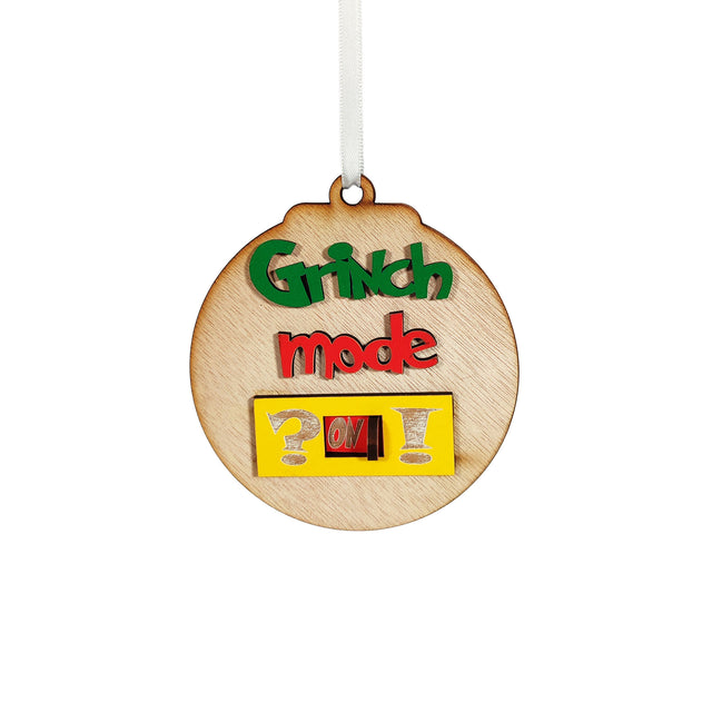 Grinch Baubles 9.5cm - Grinch Mode