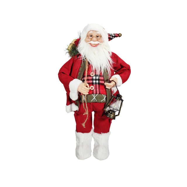 Santa with Lantern Decoration (90cm)