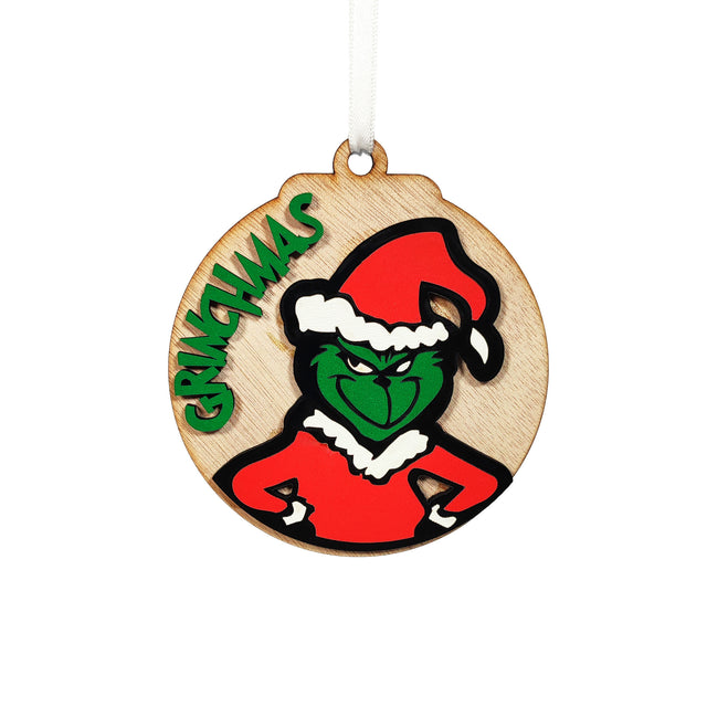 Grinch Bauble 9.5cm - Grinchmas