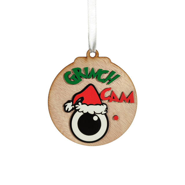 Grinch Bauble 9.5cm - Grinch Cam